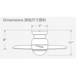 Minka Aire Space Saver 26” 天花吊扇 (銀鋼色)